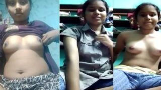 Seorang Cewek Desi Horny Pamer Tetek Dan Lubangnya Ke Pacar Indian-nya