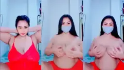 Tante Azza Tobrut Live, Tangan Meremas Toket, Suara Desah Bikin Teler